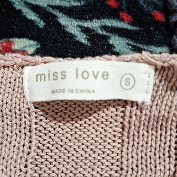 Miss Love Mauve Ribbed Knit Crop Top - Picture 2 of 2